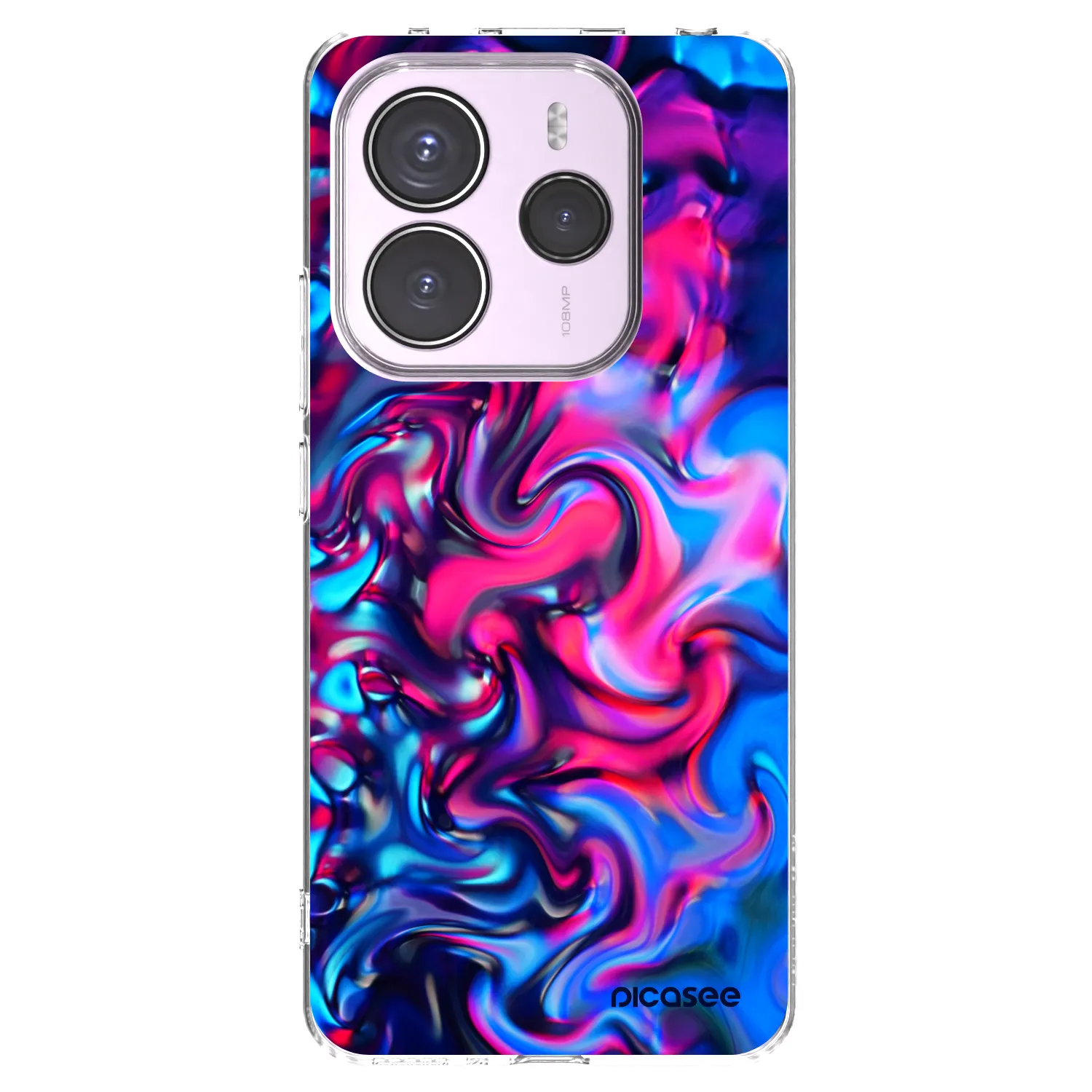 Picasee silikonový průhledný obal pro Xiaomi Redmi Note 14 5G - Redlight