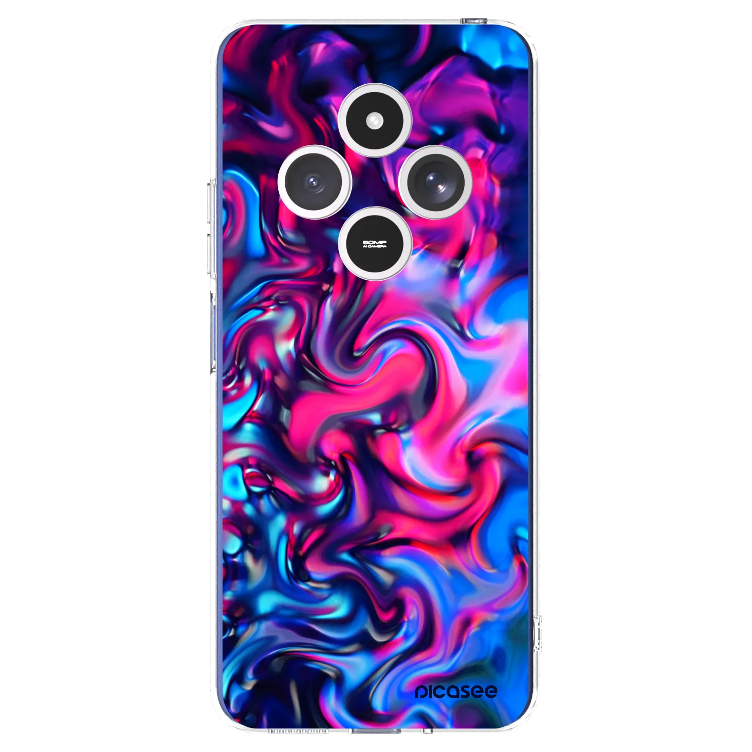 Picasee silikonový průhledný obal pro Xiaomi Redmi 14C - Redlight