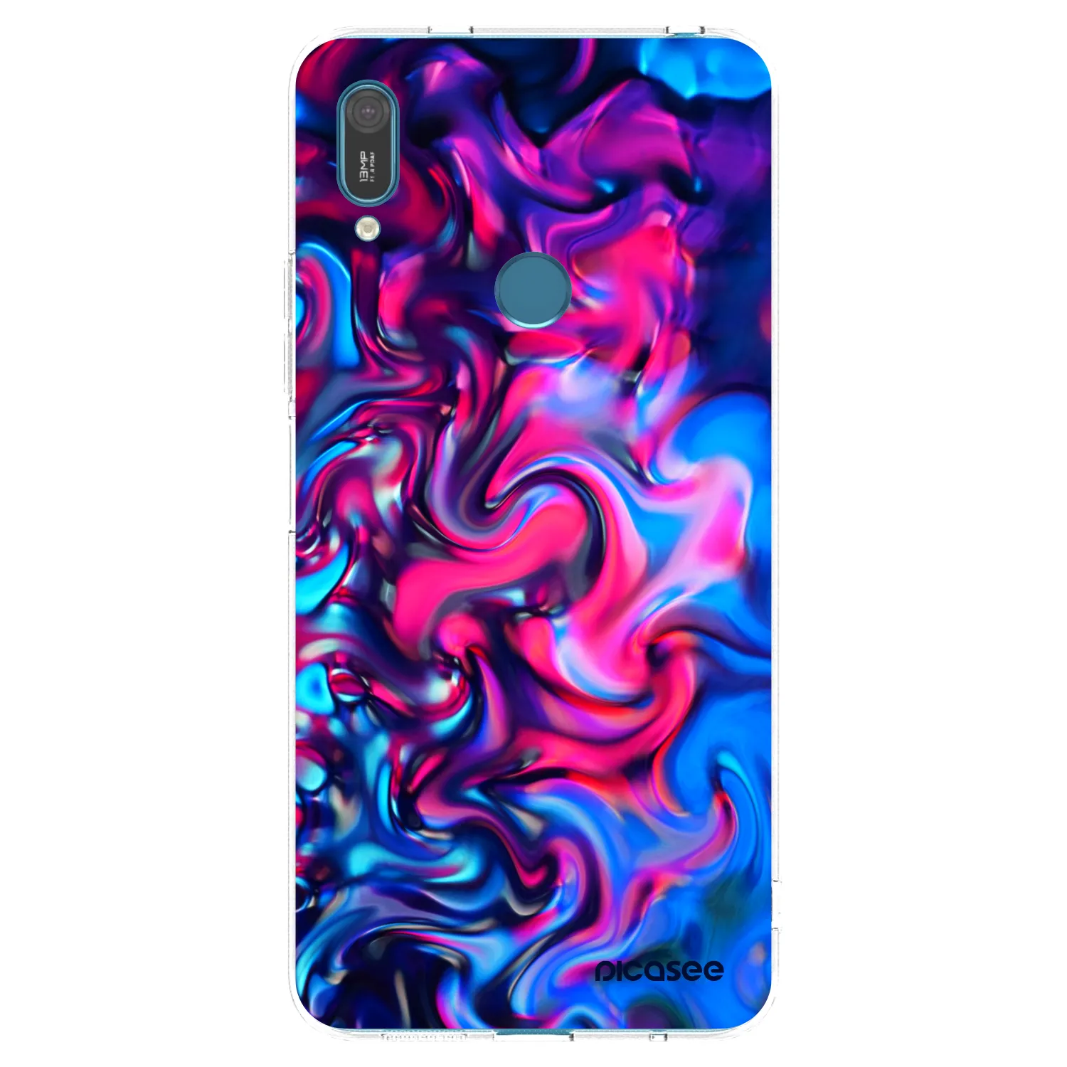 Picasee silikonový průhledný obal pro Huawei Y7 2019 - Redlight