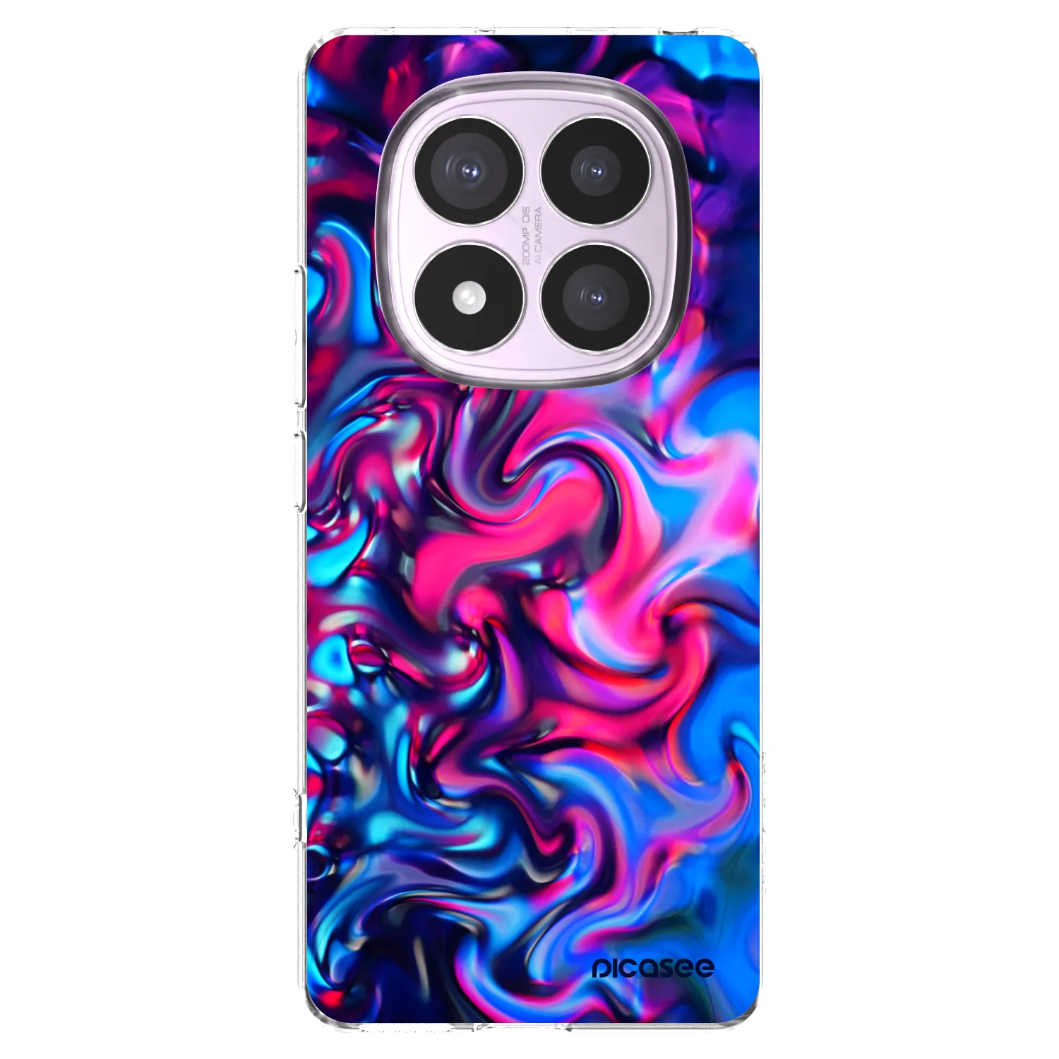 Picasee silikonový průhledný obal pro Xiaomi Redmi Note 14 Pro 4G - Redlight