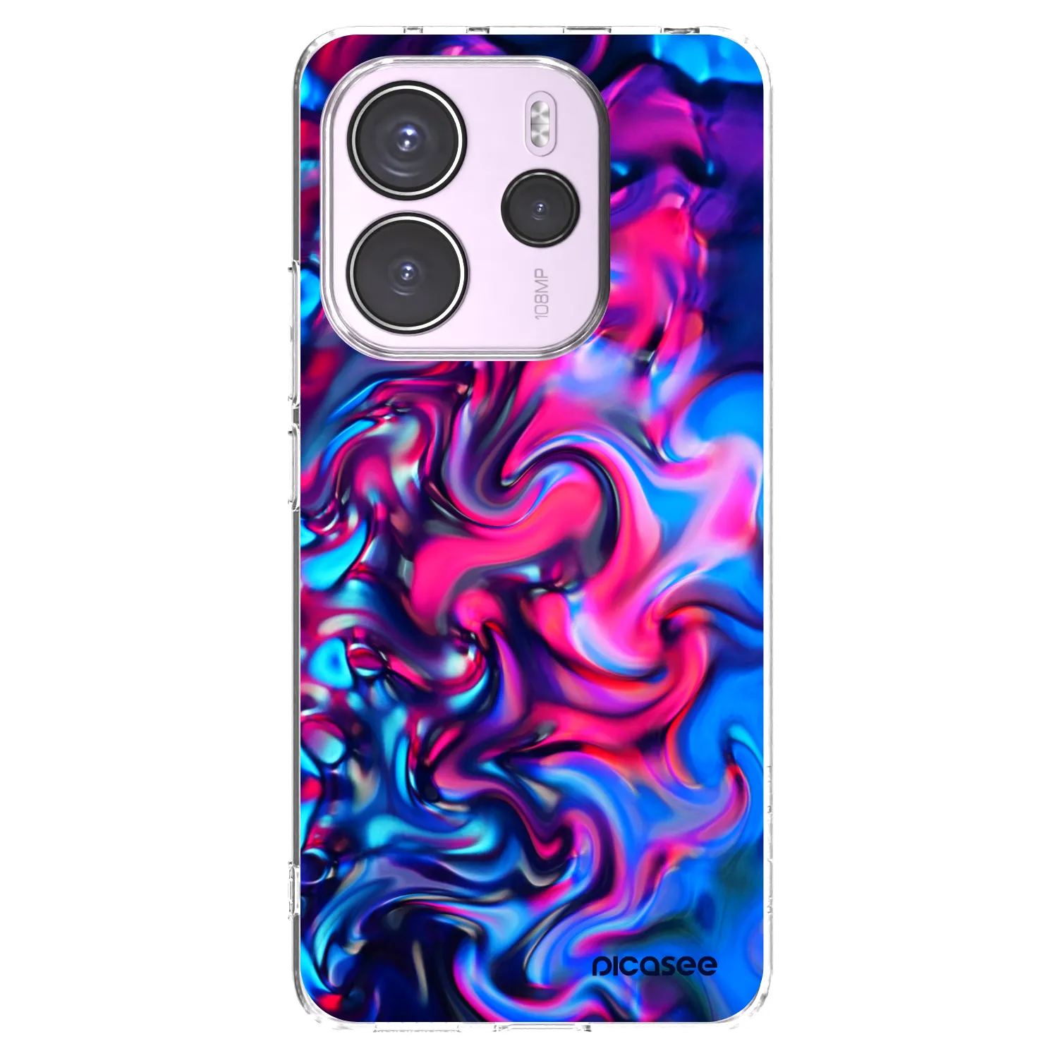 Picasee silikonový průhledný obal pro Xiaomi Redmi Note 14 4G - Redlight