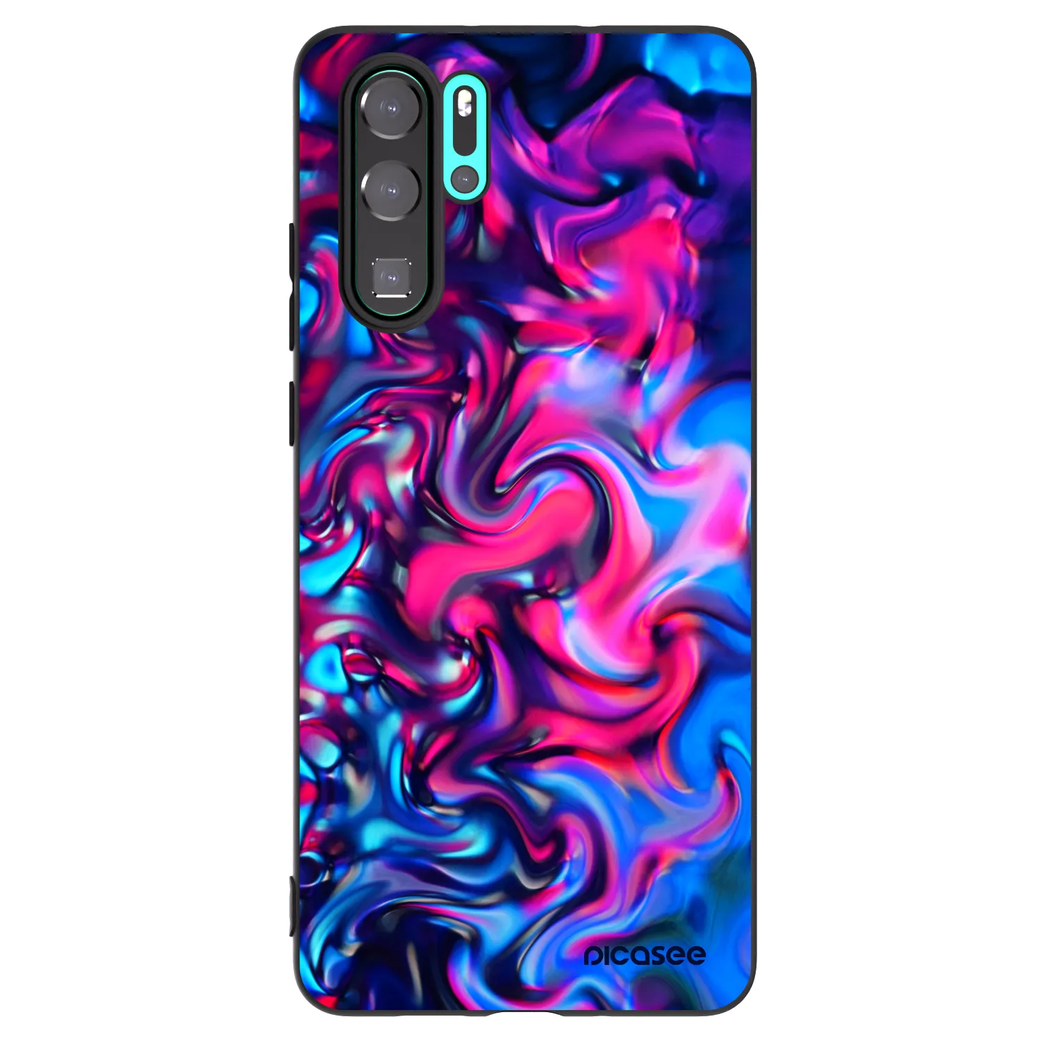 Picasee silikonový černý obal pro Huawei P30 Pro - Redlight