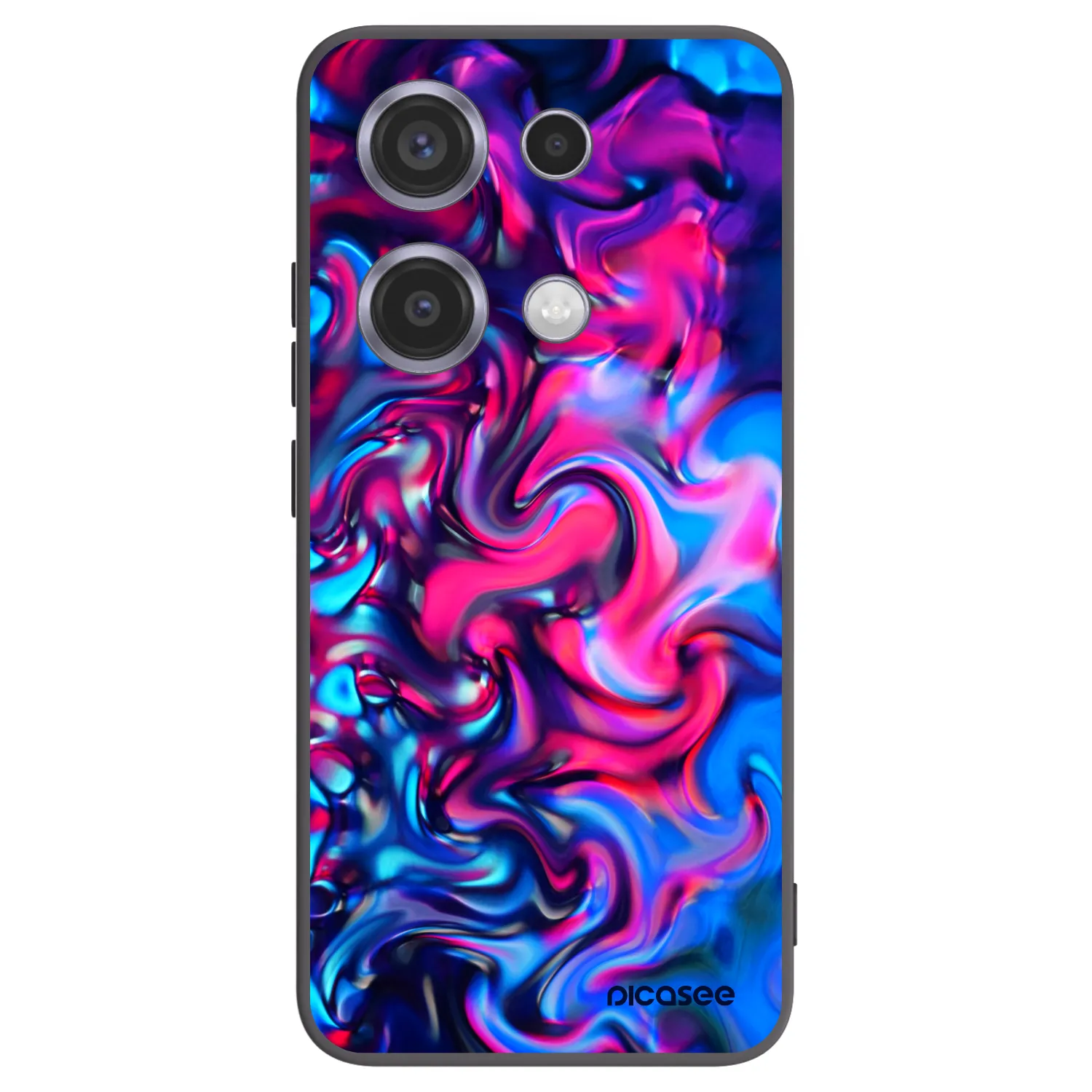 Picasee silikonový černý obal pro Xiaomi Redmi Note 14S - Redlight