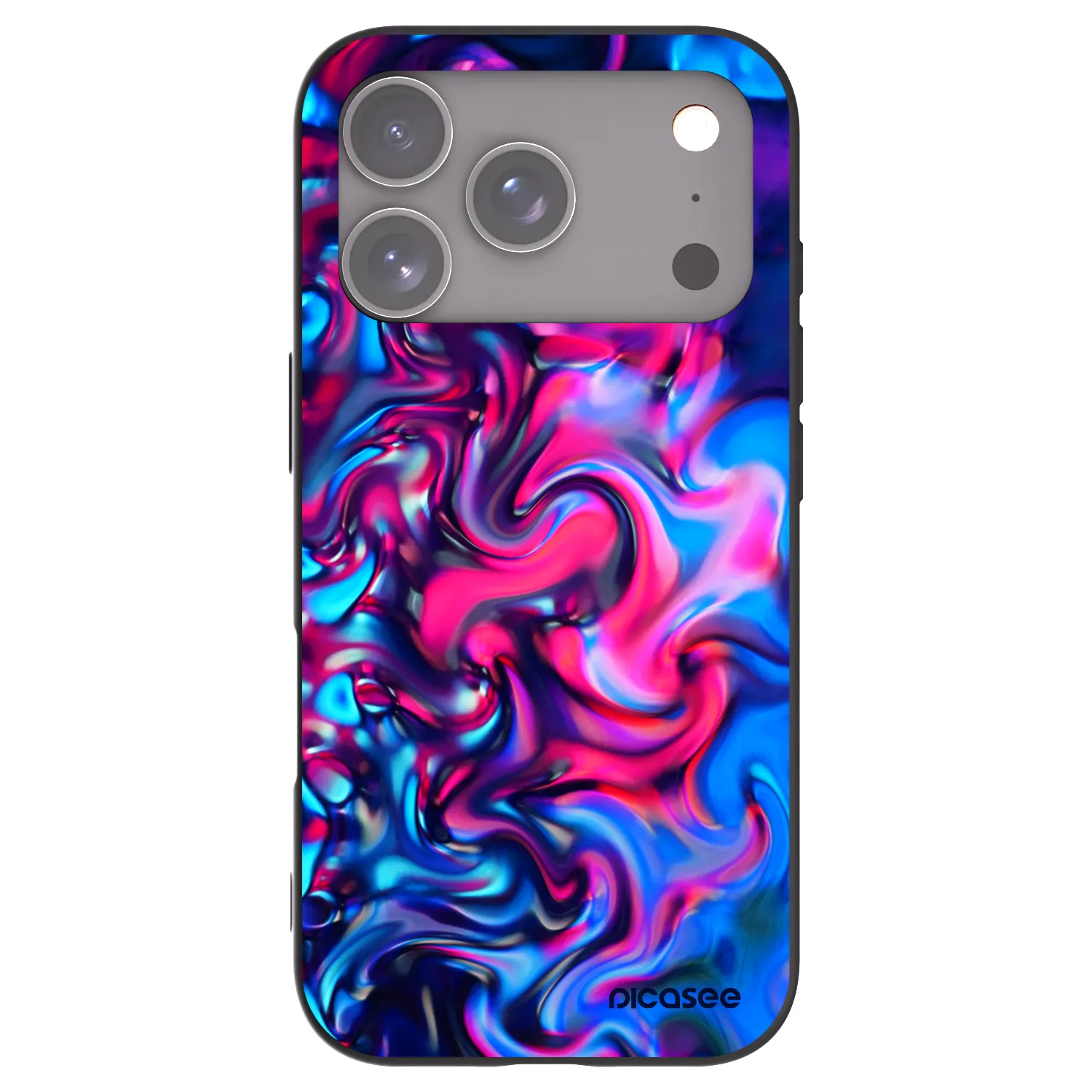 Picasee silikonový černý obal pro Apple iPhone 17 Pro - Redlight