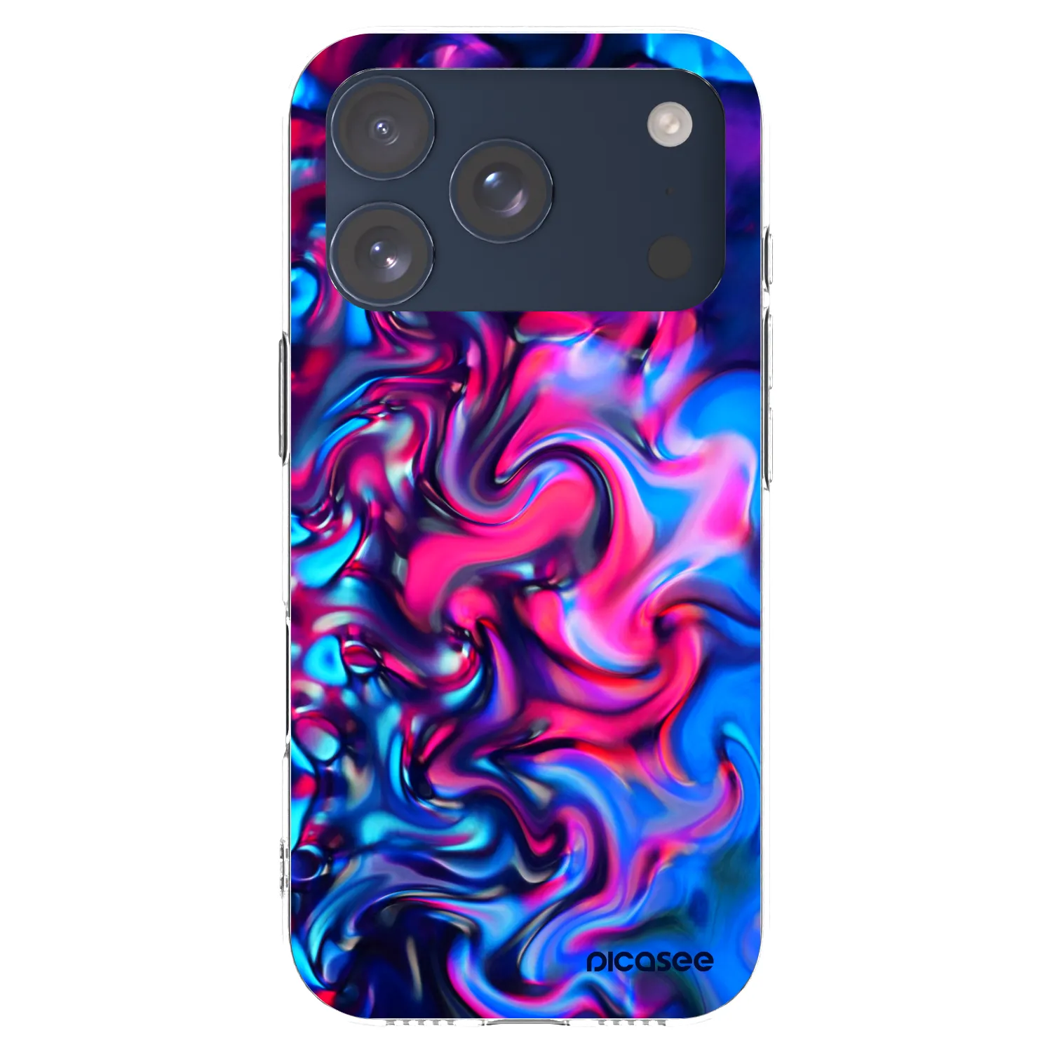 Picasee silikonový průhledný obal pro Apple iPhone 17 Pro - Redlight