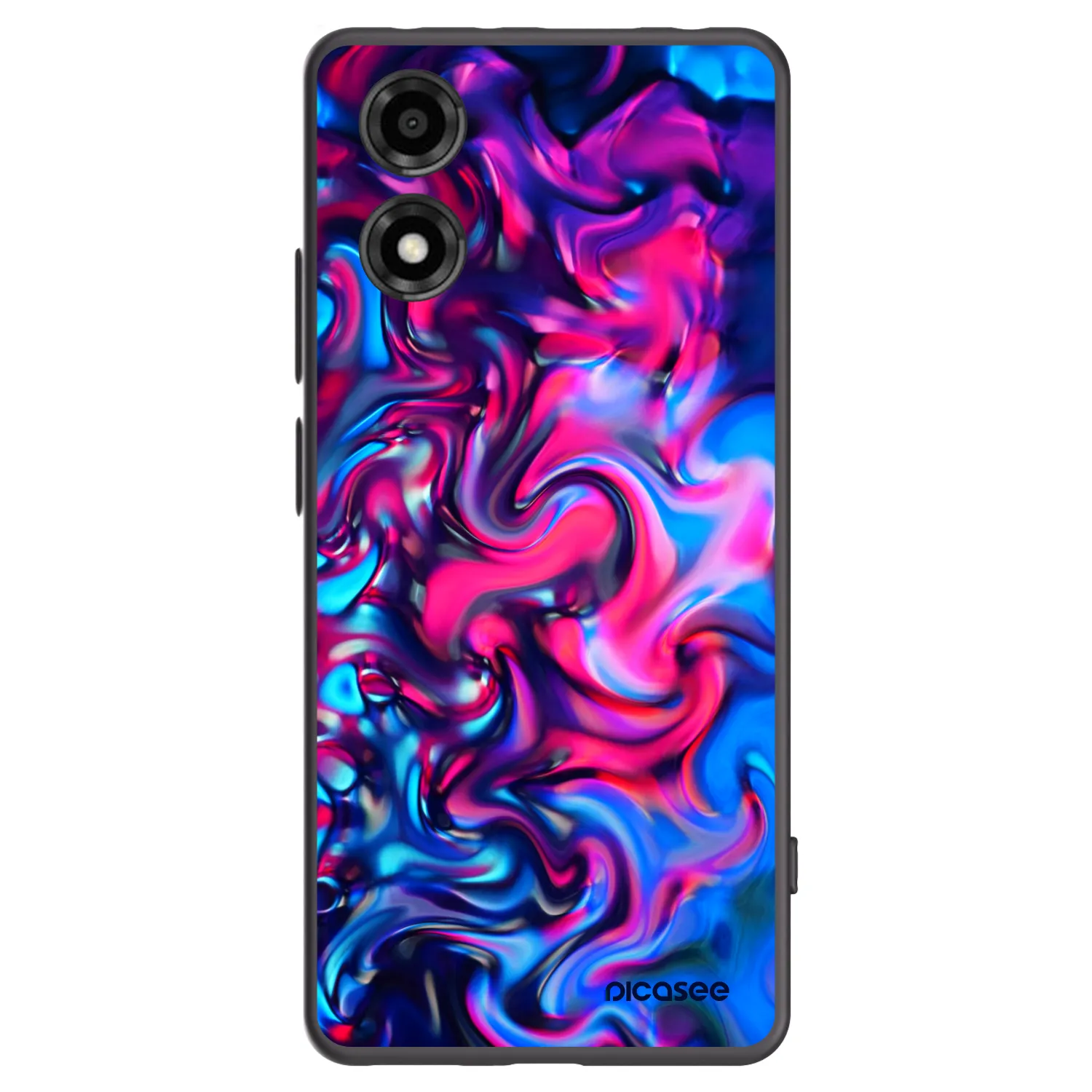 Picasee silikonový černý obal pro Motorola Moto E14 - Redlight