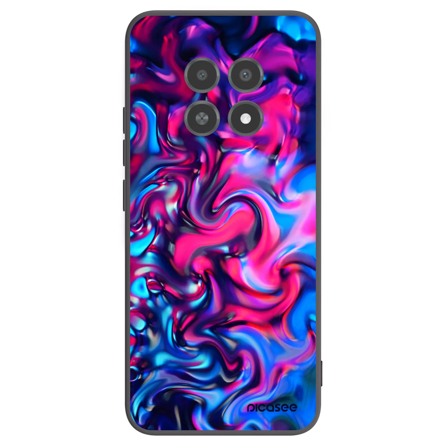 Picasee silikonový černý obal pro Realme 12X - Redlight