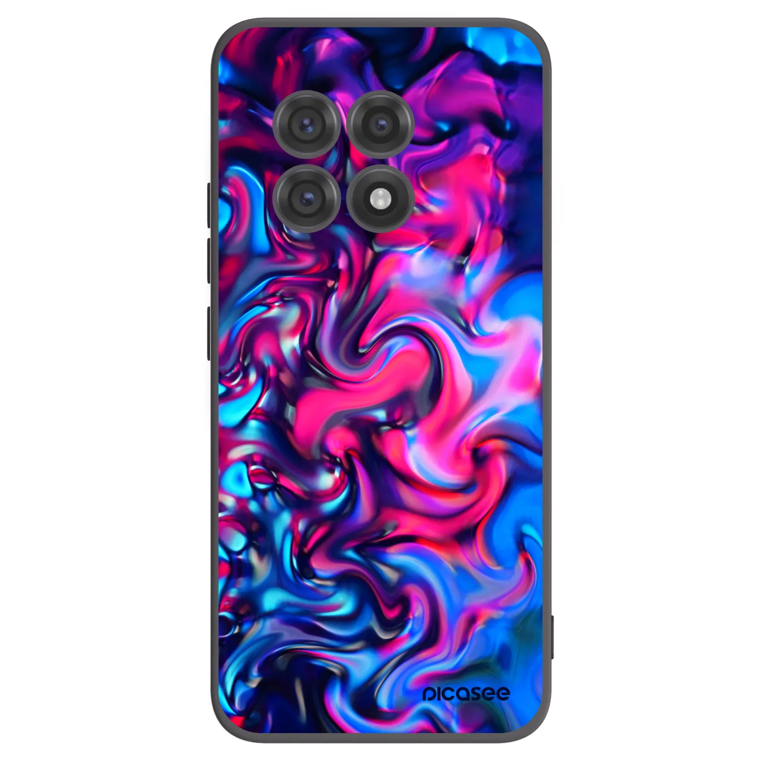Picasee silikonový černý obal pro OnePlus 13R 5G - Redlight