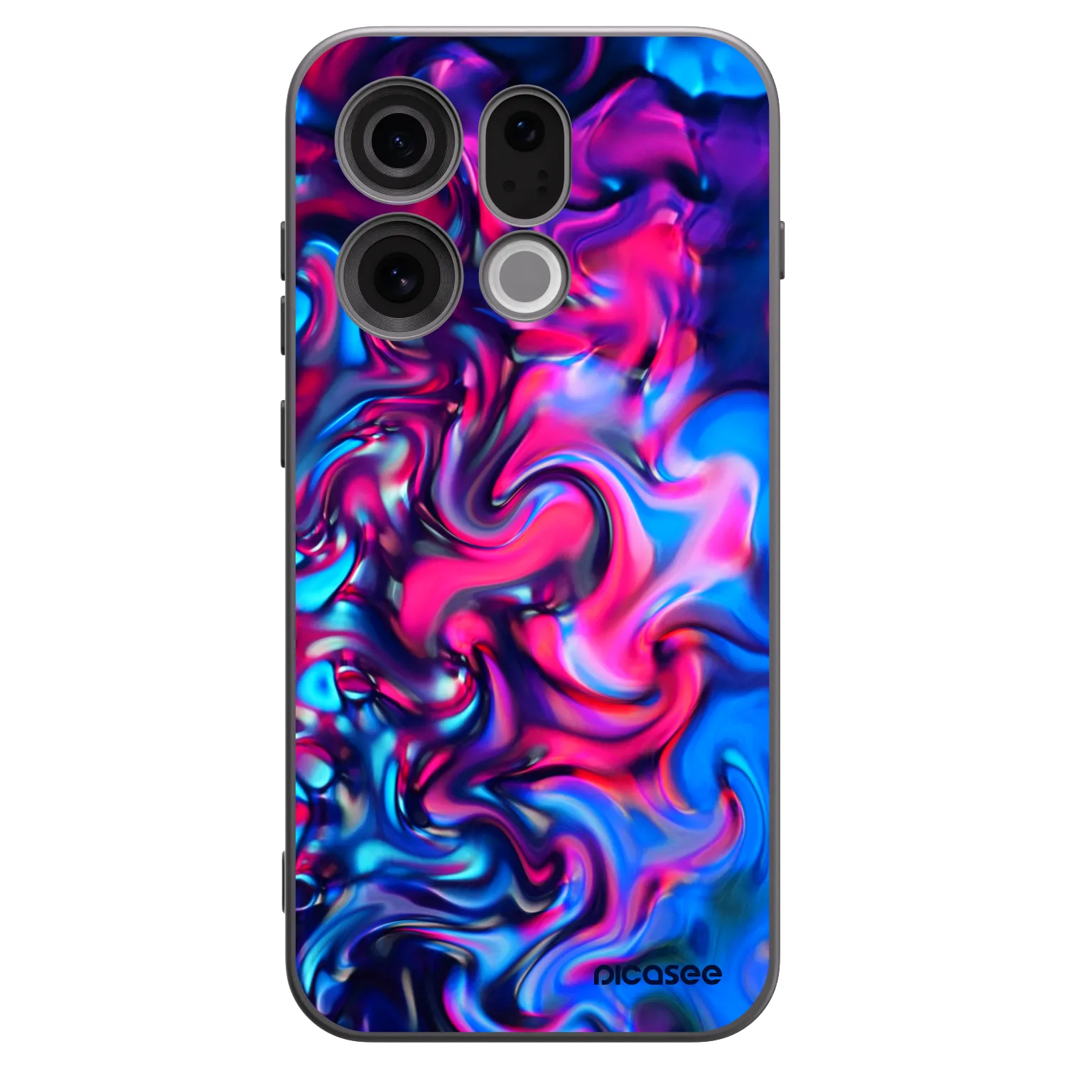 Picasee silikonový černý obal pro OPPO Find X9 - Redlight