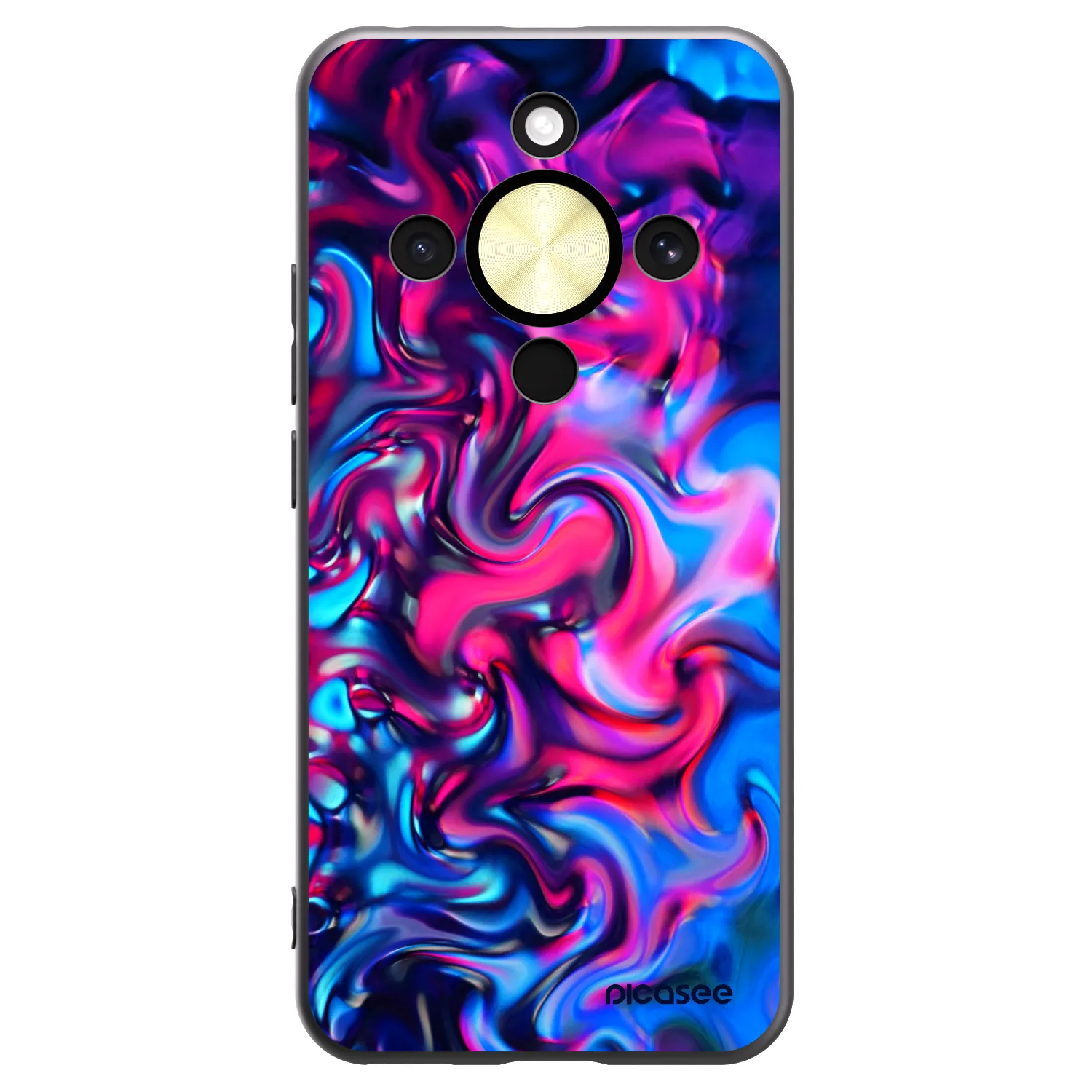 Picasee silikonový černý obal pro Honor Magic8 Lite 5G - Redlight