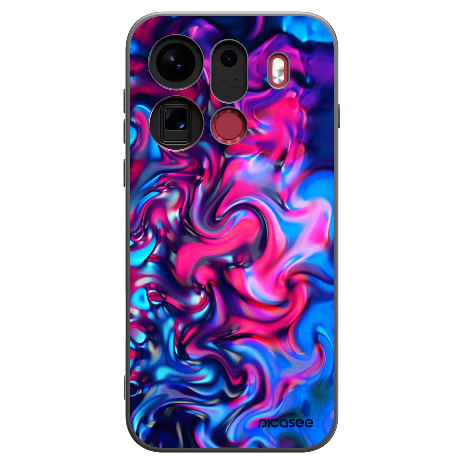 Picasee silikonový černý obal pro OPPO Find X9 Pro - Redlight