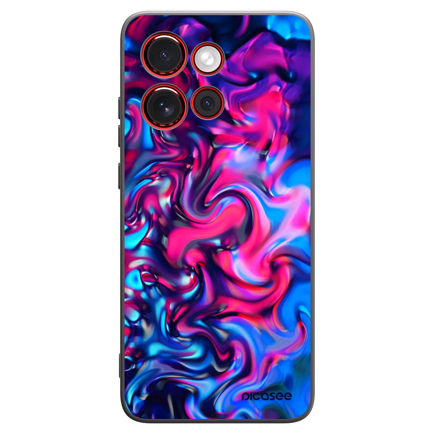 Picasee silikonový černý obal pro Motorola Edge 60 Neo 5G - Redlight