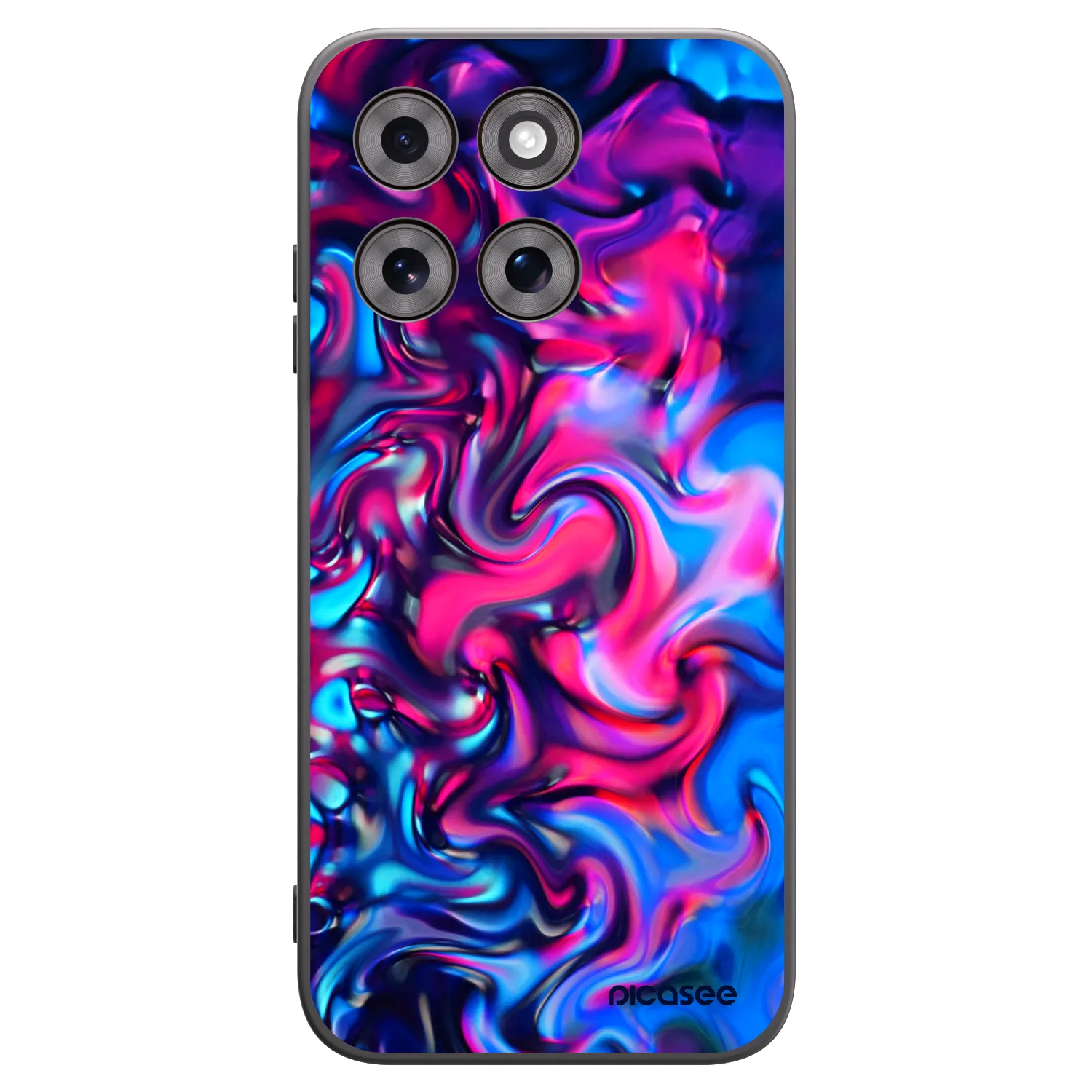 Picasee silikonový černý obal pro Motorola Moto G77 - Redlight