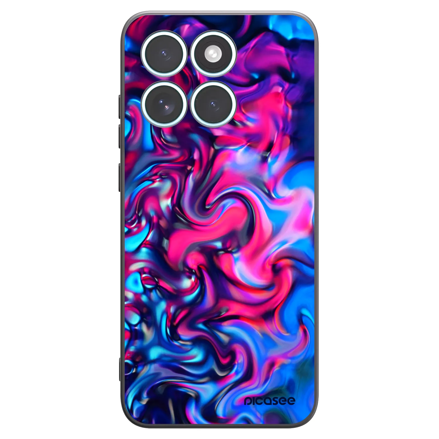 Picasee silikonový černý obal pro Motorola Edge 70 Fusion - Redlight
