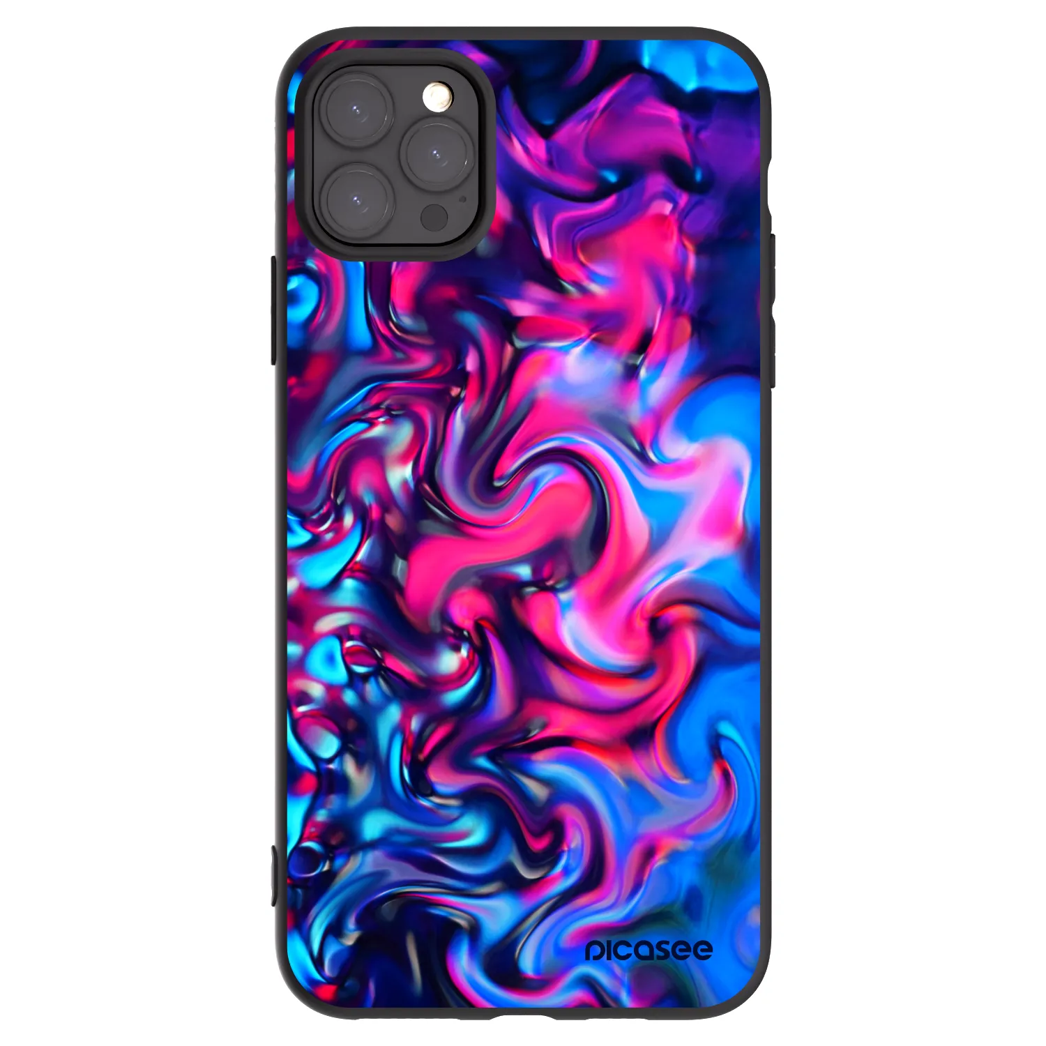 Picasee silikonový černý obal pro Apple iPhone 11 Pro Max - Redlight