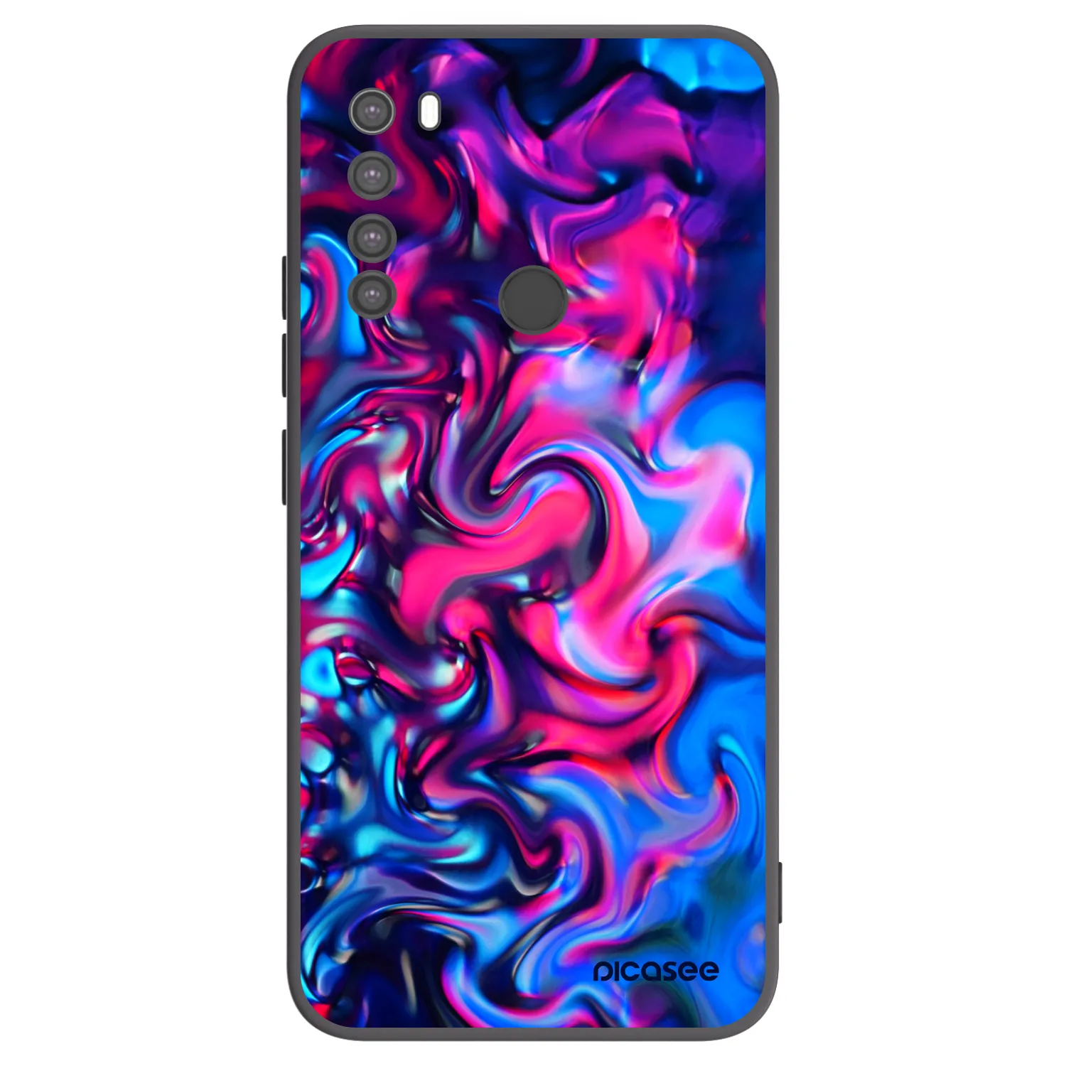 Picasee silikonový černý obal pro Xiaomi Redmi Note 8 - Redlight