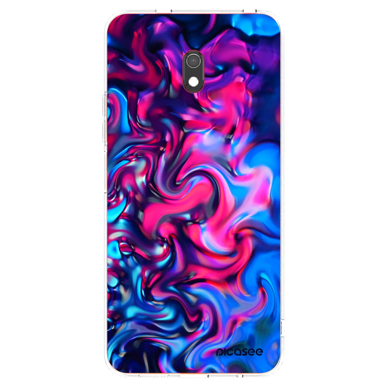 Picasee silikonový průhledný obal pro Xiaomi Redmi 8A - Redlight