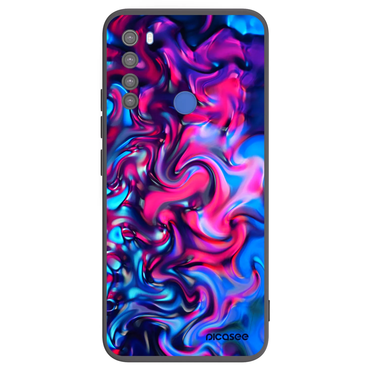Picasee silikonový černý obal pro Xiaomi Redmi Note 8T - Redlight