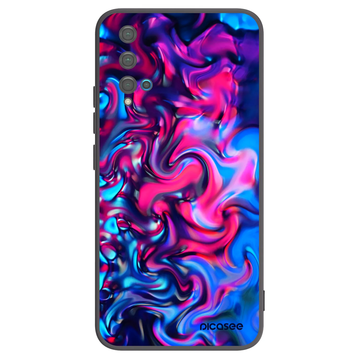 Picasee silikonový černý obal pro Huawei Nova 5T - Redlight