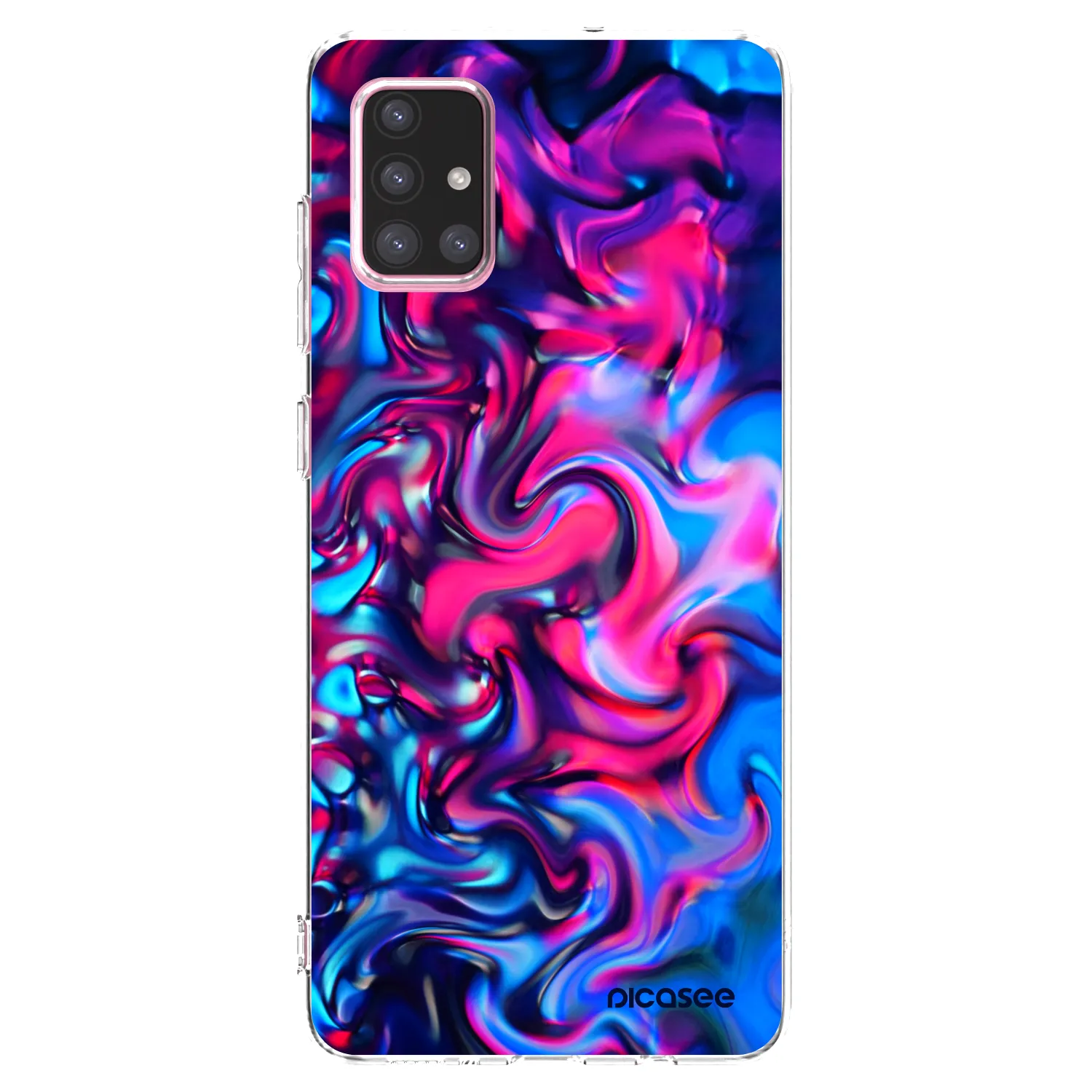 Picasee silikonový průhledný obal pro Samsung Galaxy A71 A715F - Redlight