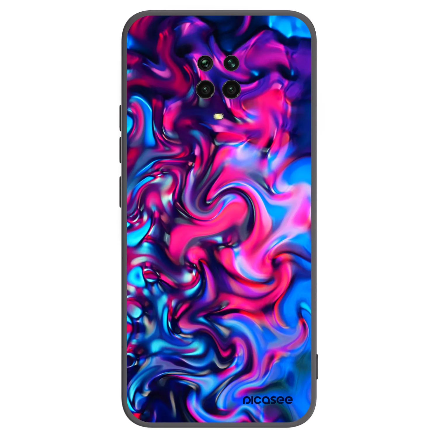 Picasee silikonový černý obal pro Xiaomi Redmi Note 9 Pro - Redlight