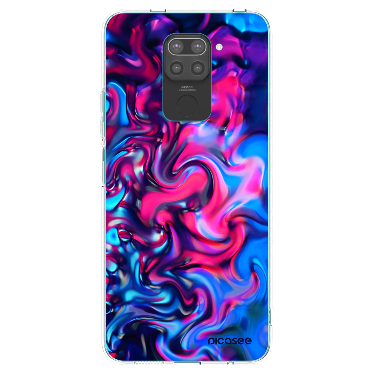 Picasee silikonový černý obal pro Xiaomi Redmi Note 9 - Redlight