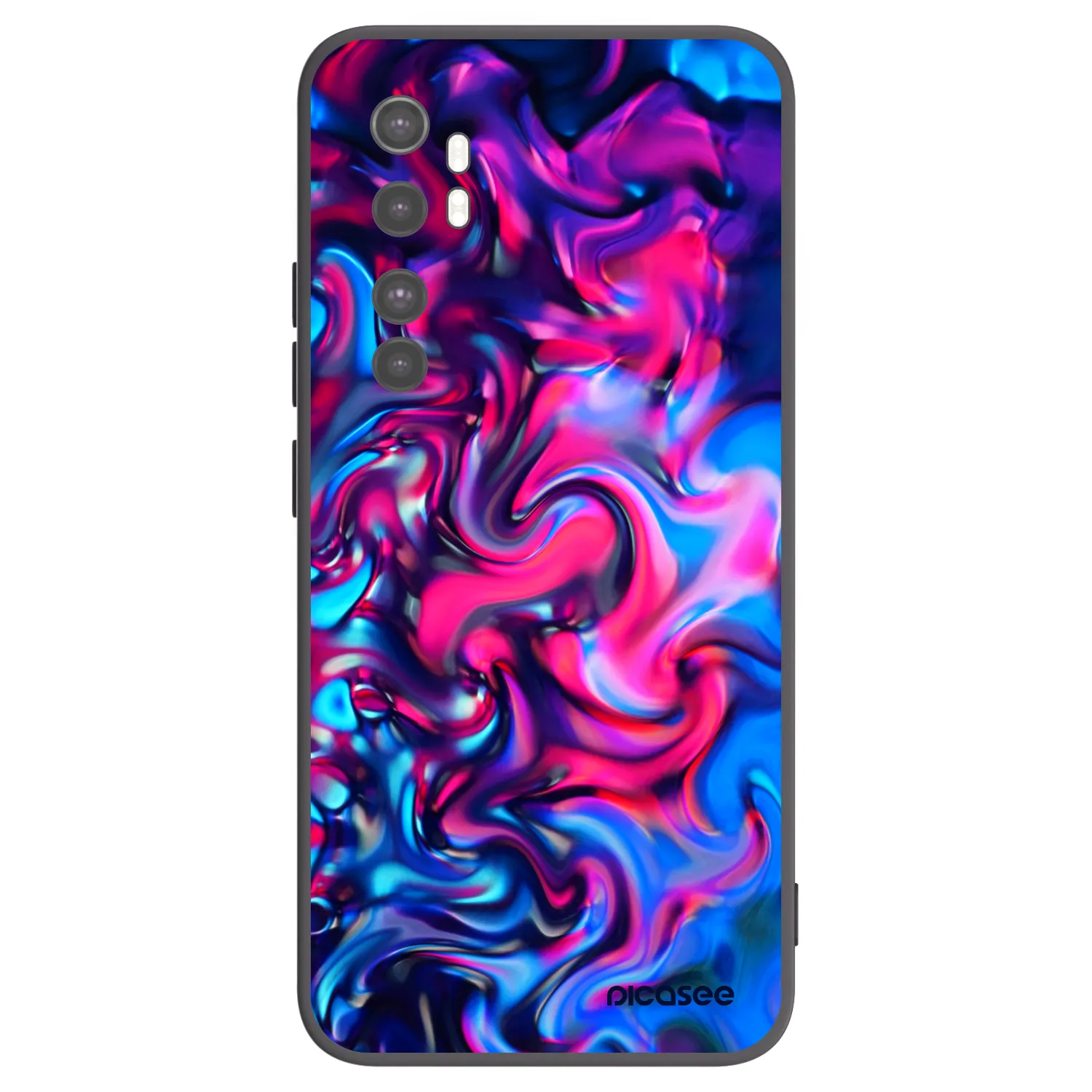 Picasee silikonový černý obal pro Xiaomi Mi Note 10 Lite - Redlight