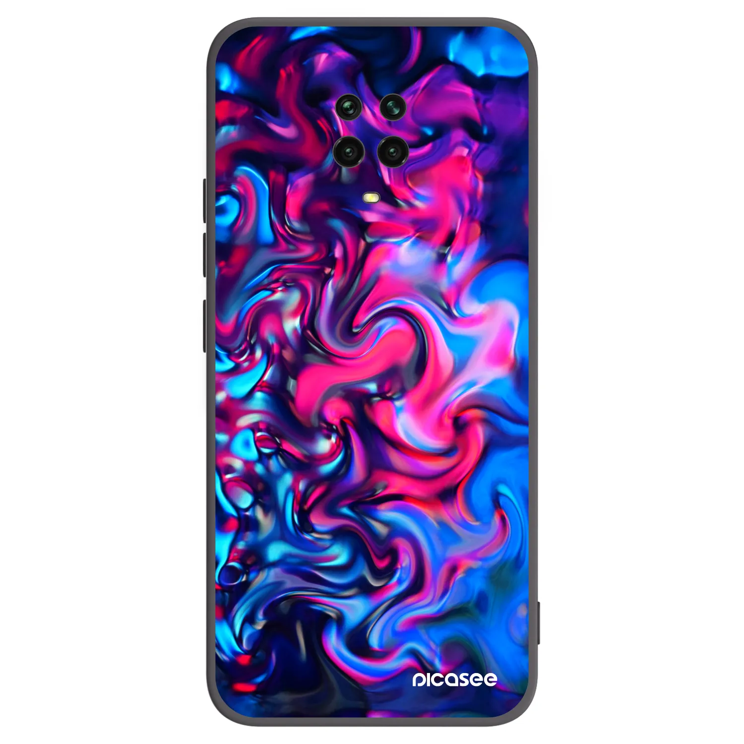 Picasee silikonový černý obal pro Xiaomi Redmi Note 9S - Redlight