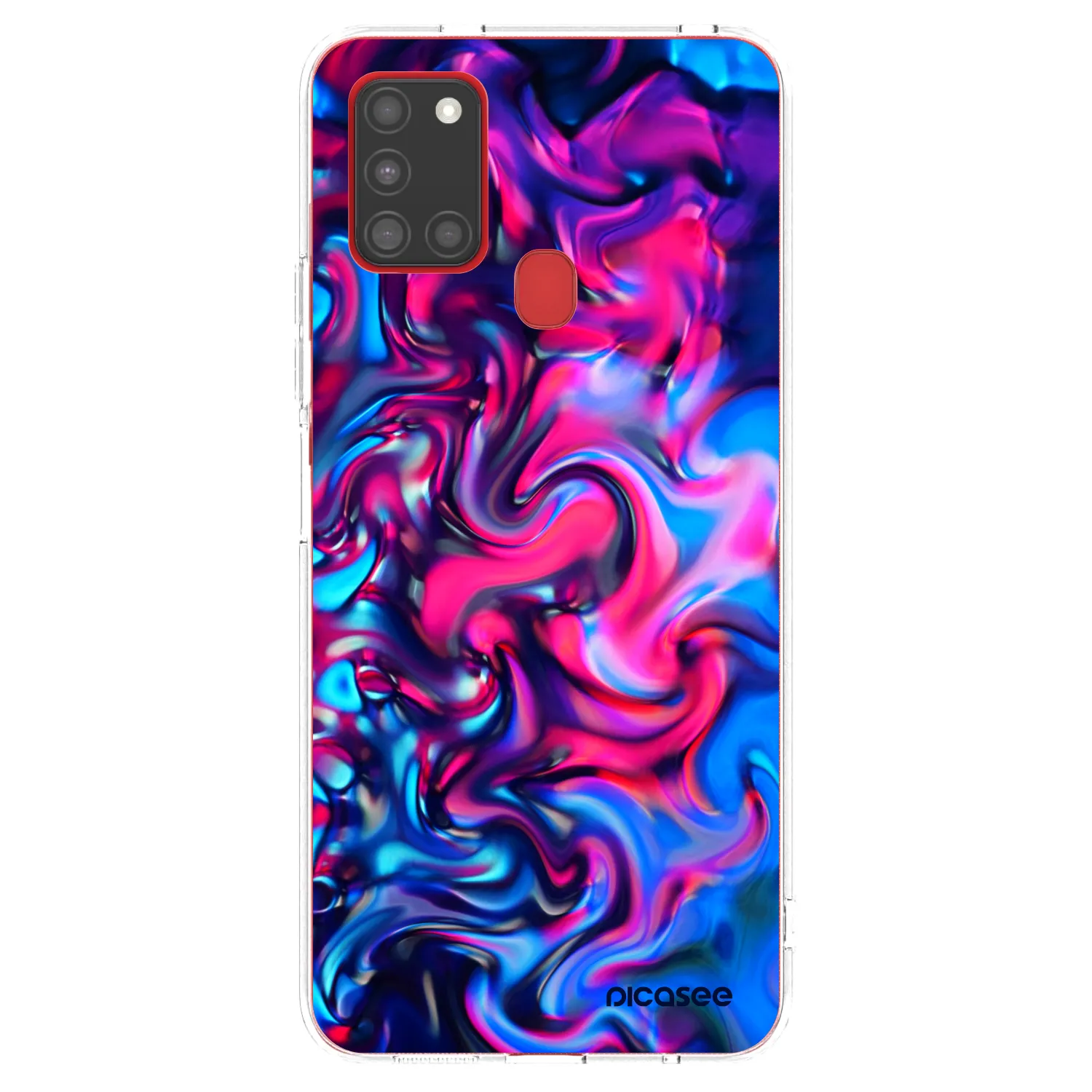Picasee silikonový průhledný obal pro Samsung Galaxy A21s - Redlight