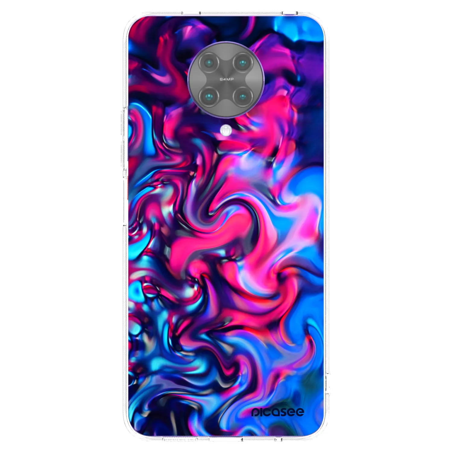Picasee silikonový průhledný obal pro Xiaomi Poco F2 Pro - Redlight
