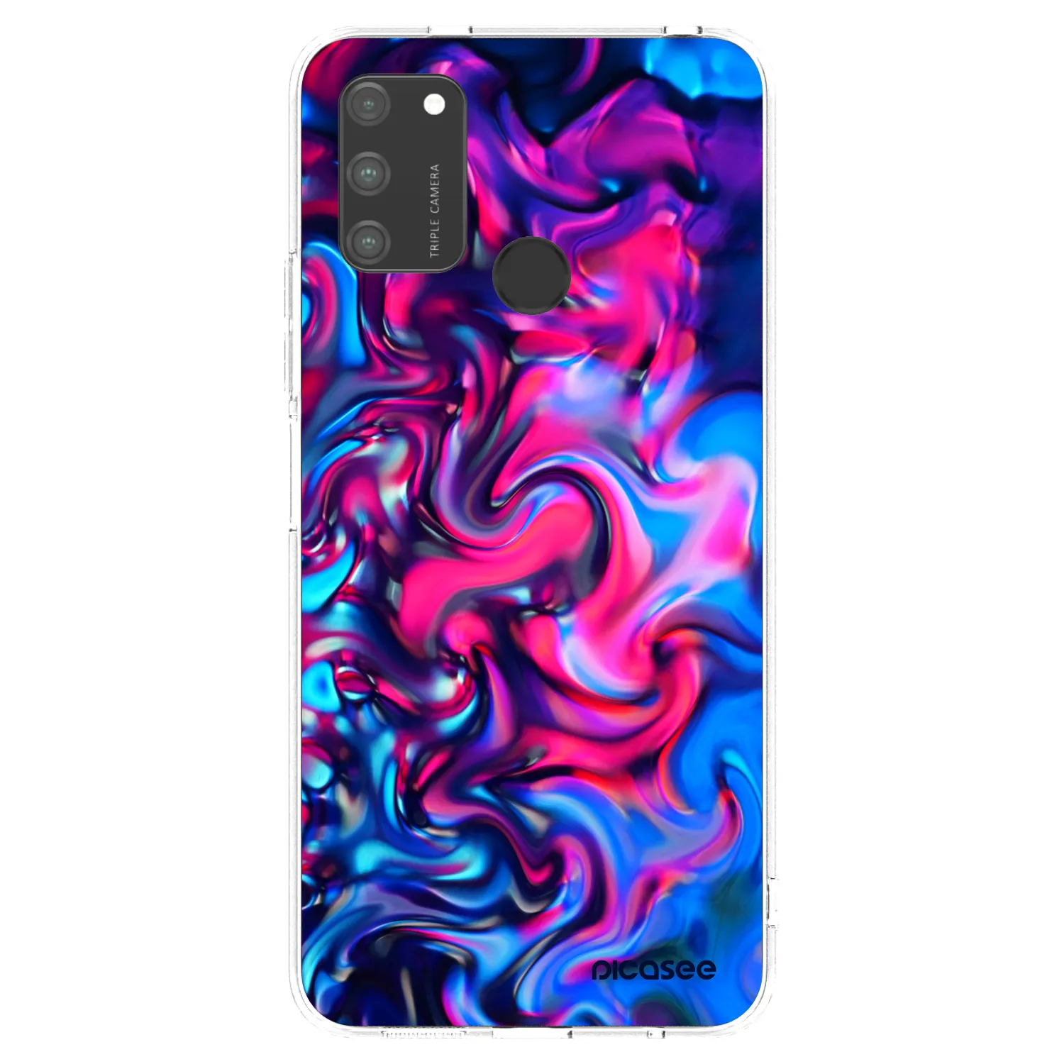 Picasee silikonový průhledný obal pro Honor 9A - Redlight