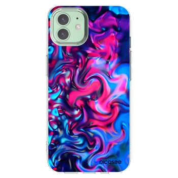 Picasee silikonový průhledný obal pro Apple iPhone 12 - Redlight