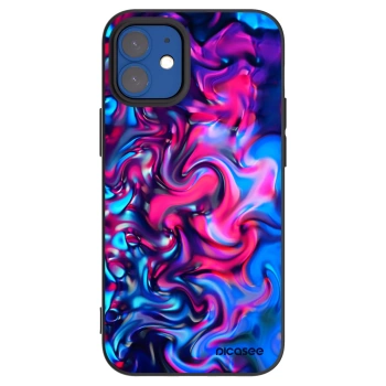 Picasee silikonový černý obal pro Apple iPhone 12 mini - Redlight