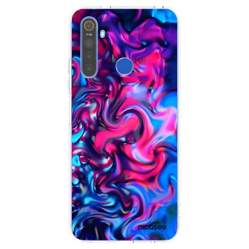 Picasee silikonový průhledný obal pro Realme 5 - Redlight