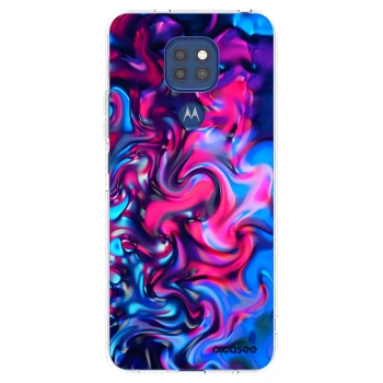 Picasee silikonový průhledný obal pro Motorola Moto G9 Play - Redlight