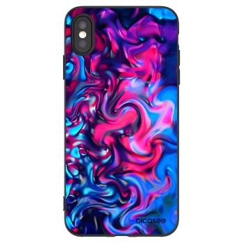Picasee silikonový černý obal pro Apple iPhone XS Max - Redlight