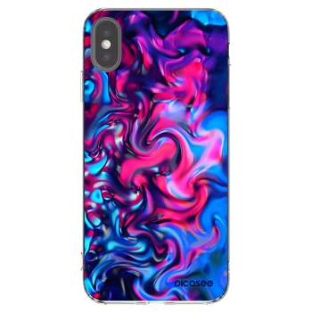 Picasee silikonový průhledný obal pro Apple iPhone XS Max - Redlight