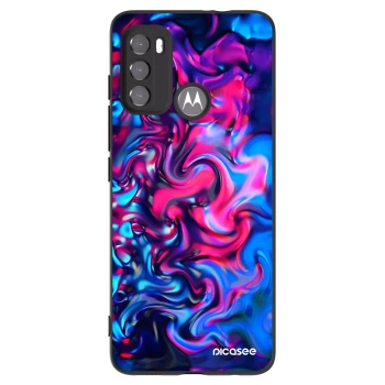 Picasee silikonový černý obal pro Motorola Moto G60 - Redlight