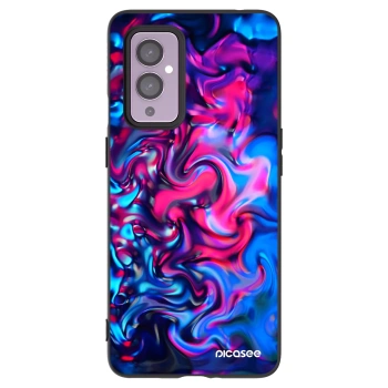 Picasee silikonový černý obal pro OnePlus 9 - Redlight