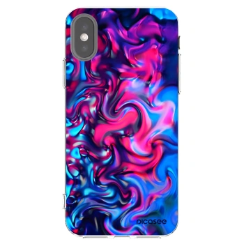 Picasee silikonový průhledný obal pro Apple iPhone X/XS - Redlight