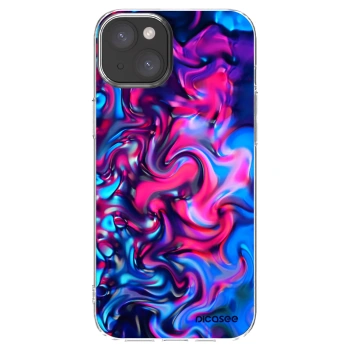 Picasee silikonový průhledný obal pro Apple iPhone 15 Plus - Redlight