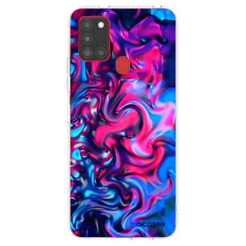 Picasee silikonový průhledný obal pro Samsung Galaxy A21s - Redlight