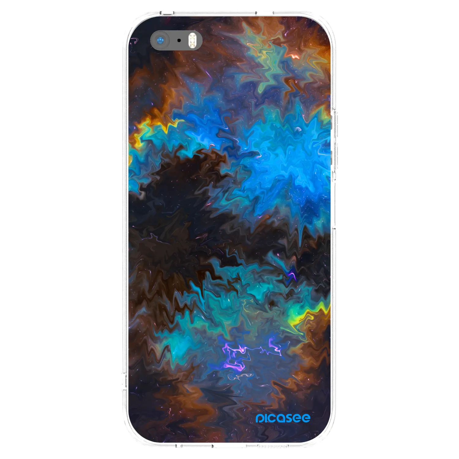Picasee silikonový průhledný obal pro Apple iPhone 5/5S/SE - Space