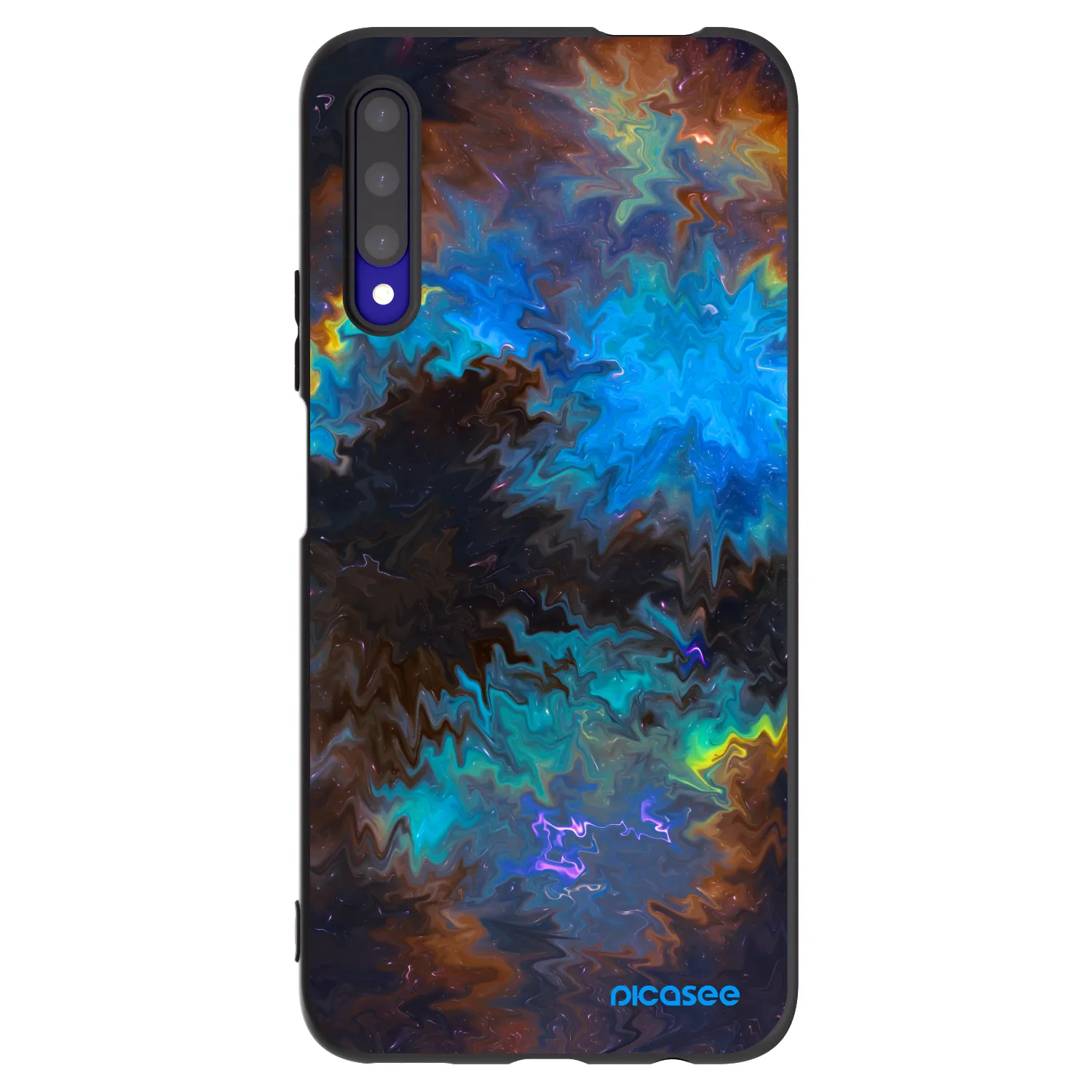 Picasee silikonový černý obal pro Honor 9X Pro - Space