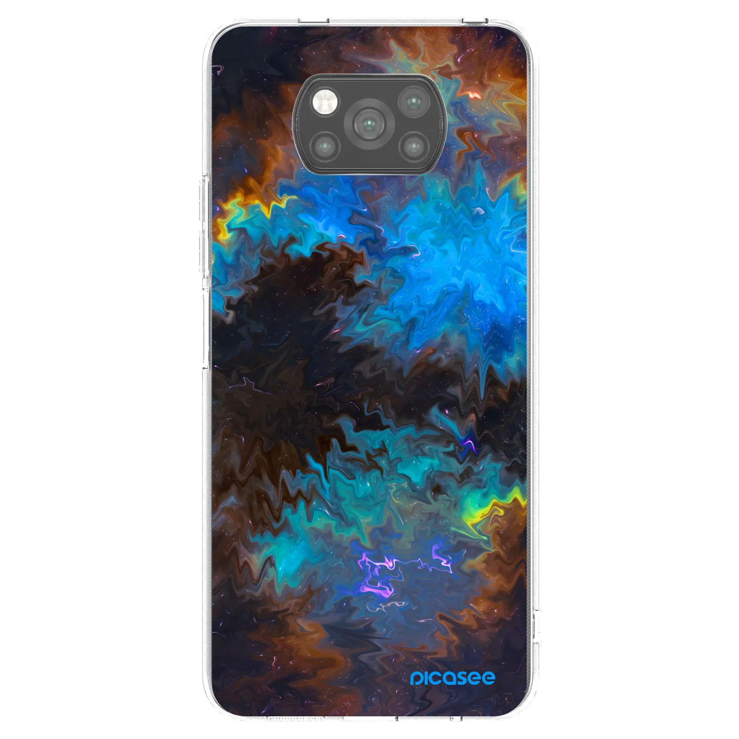 Picasee silikonový černý obal pro Xiaomi Poco X3 - Space
