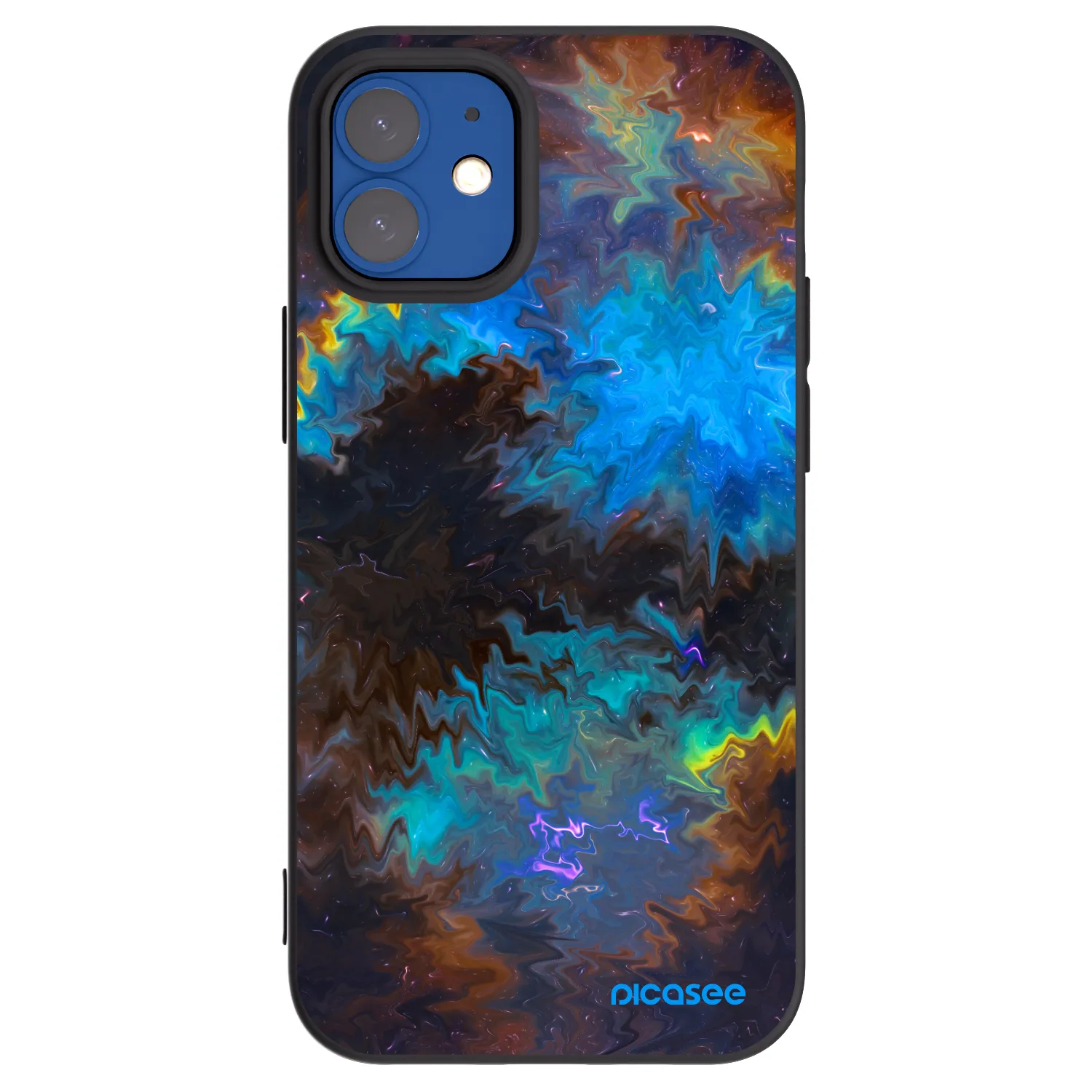 Picasee silikonový černý obal pro Apple iPhone 12 mini - Space