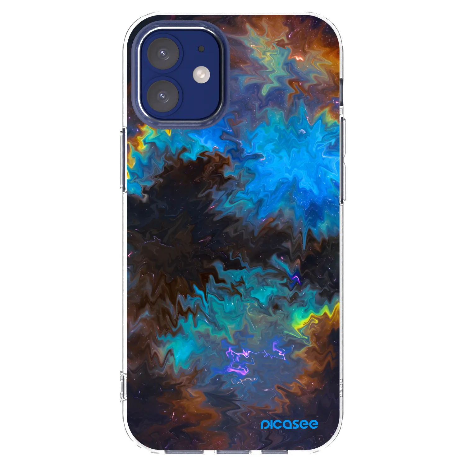 Picasee silikonový průhledný obal pro Apple iPhone 12 mini - Space