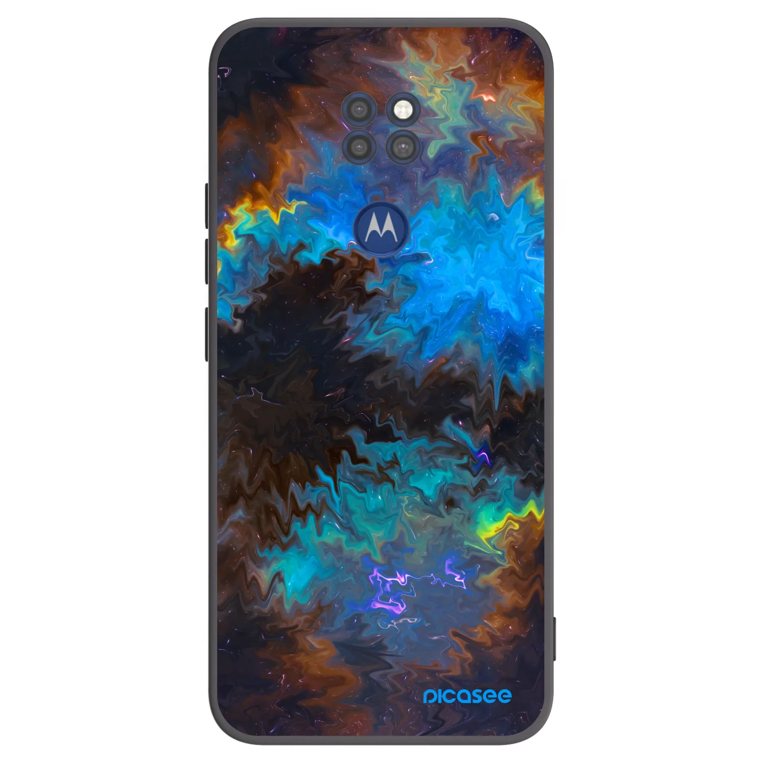 Picasee silikonový černý obal pro Motorola Moto G9 Play - Space