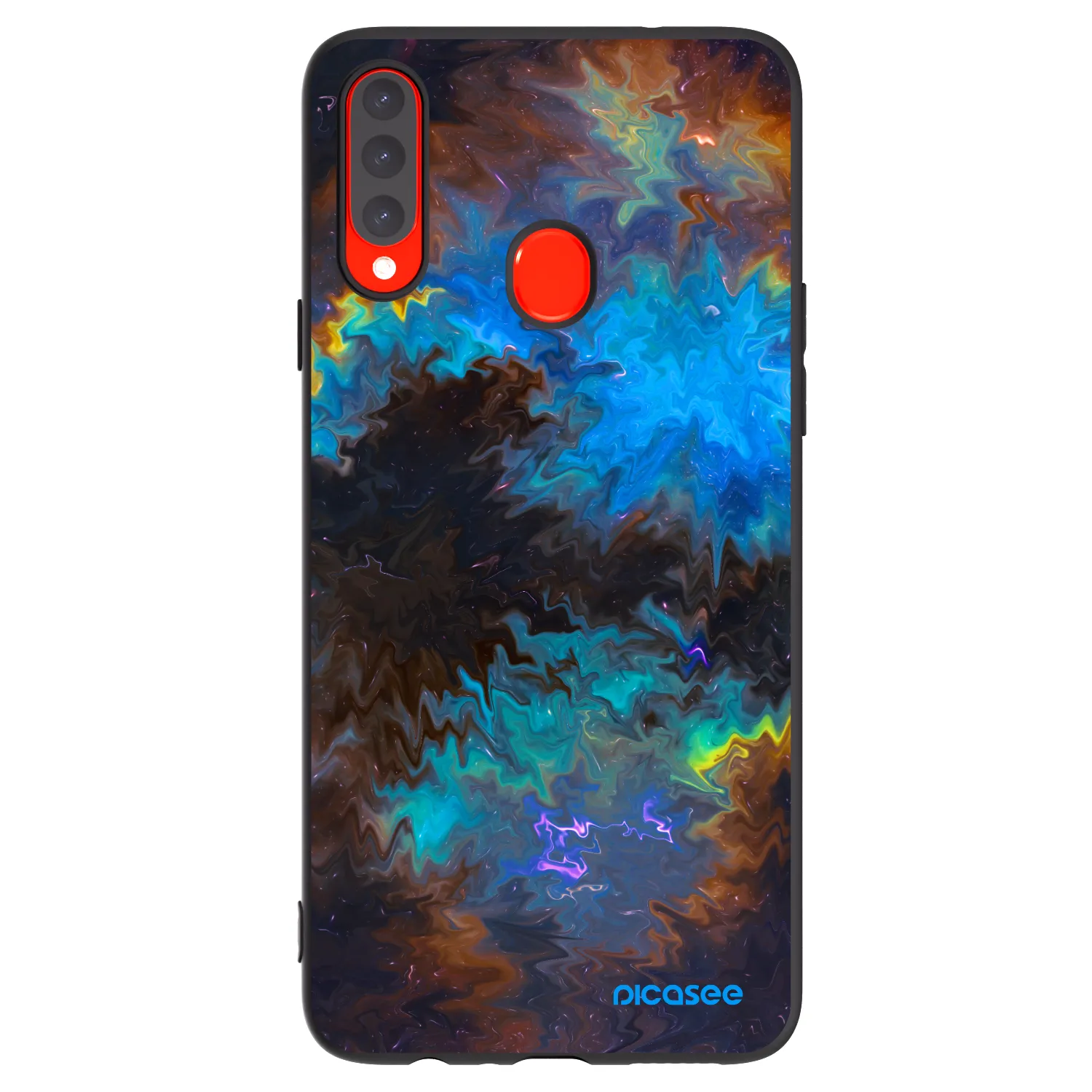 Picasee silikonový černý obal pro Samsung Galaxy A20s - Space