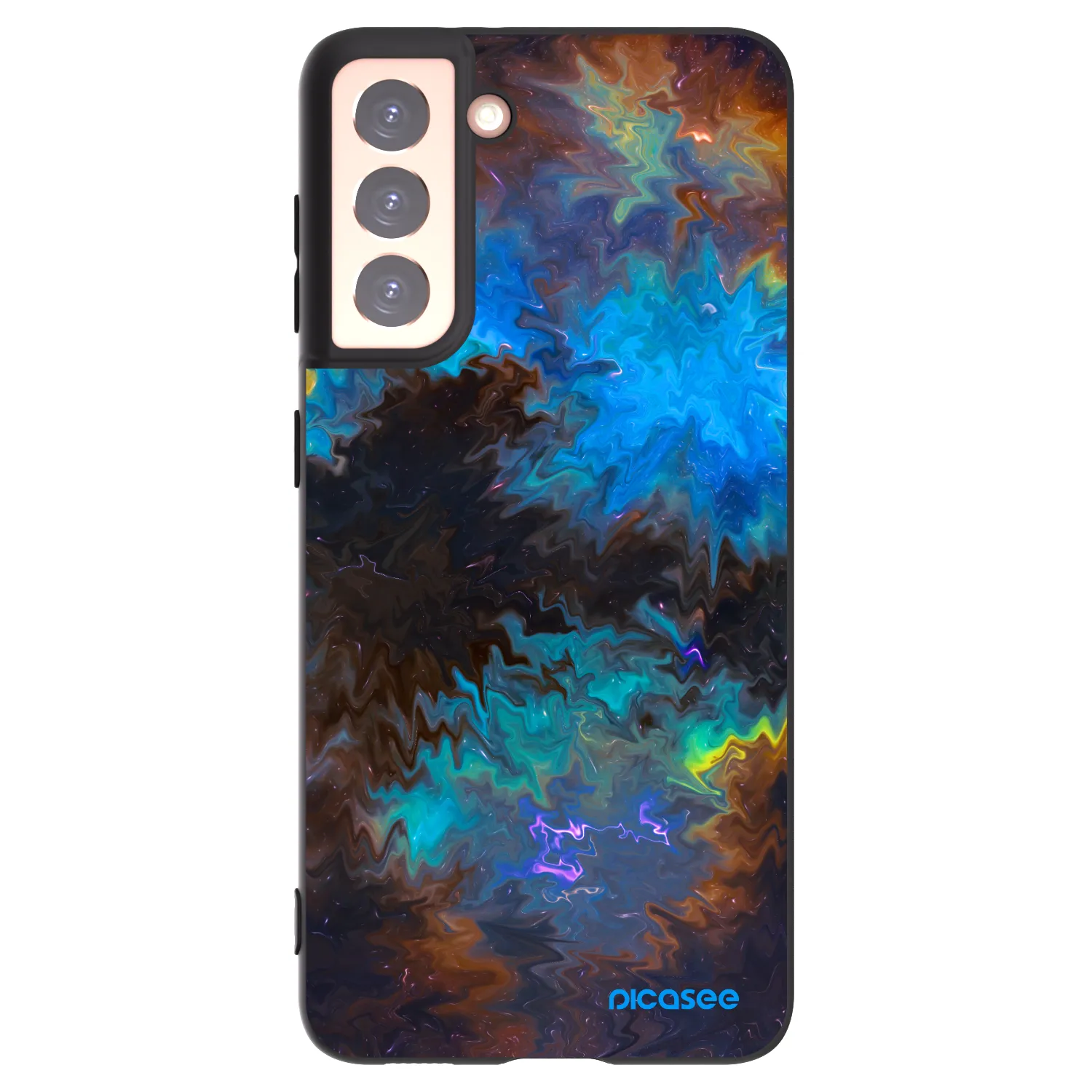 Picasee silikonový černý obal pro Samsung Galaxy S21 5G G991B - Space